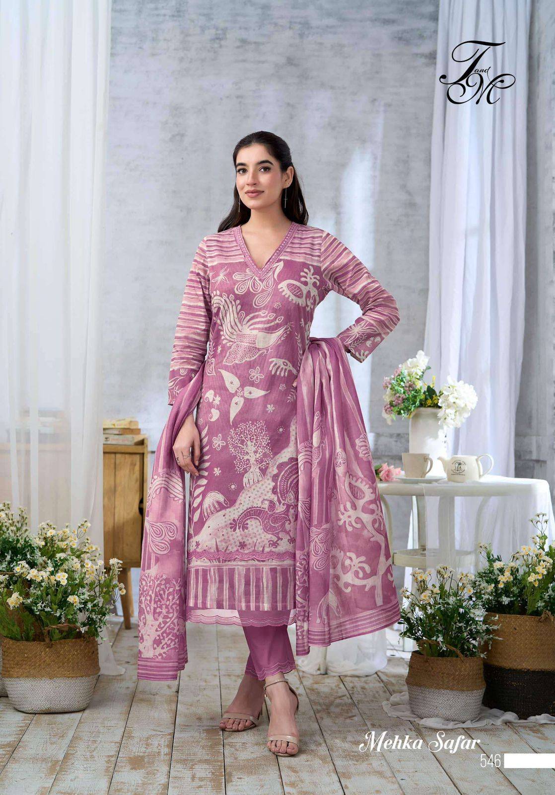 MEHKA SAFAR By T&M 528 TO 533 series Beautiful Festive Suits Stylish Colorful Fancy Casual Wear Organdy Digital Print Dresses At Wholesale Price